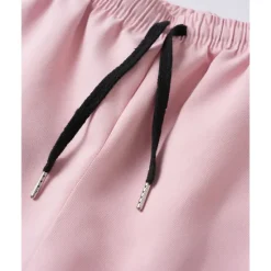 Sale OUKU Men's Dress Shorts Burmuda Shorts Work Shorts Pocket Drawstring Plain Comfort Breathable Knee Length Outdoor Business Fashion Casual Black Pink