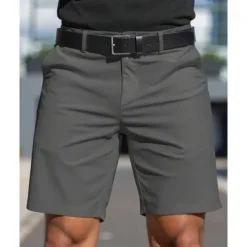 Best OUKU Men's Dress Shorts Burmuda Shorts Work Shorts Pocket Plain Comfort Breathable Knee Length Outdoor Business Fashion Casual Black White
