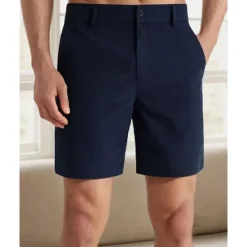 Discount OUKU Men's Dress Shorts Work Shorts Golf Shorts Pocket Plain Comfort Breathable Knee Length Outdoor Business Sports Casual Blue Khaki