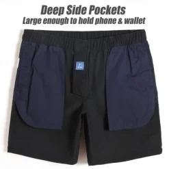 Best OUKU Men's Dress Shorts Work Shorts Golf Shorts Pocket Plain Comfort Breathable Knee Length Outdoor Business Sports Casual Black White