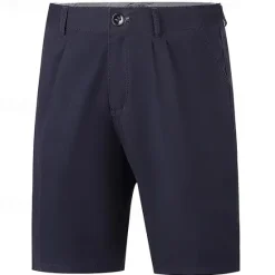 Discount OUKU Men's Dress Shorts Work Shorts Golf Shorts Pocket Plain Comfort Breathable Knee Length Outdoor Business Sports Casual Navy Blue Khaki