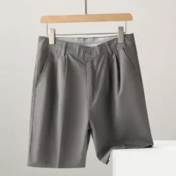 New OUKU Men's Dress Shorts Work Shorts Golf Shorts Pocket Plain Comfort Breathable Knee Length Outdoor Business Sports Casual Black Navy Blue