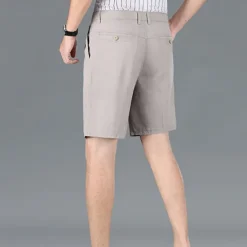 New OUKU Men's Dress Shorts Work Shorts Golf Shorts Pocket Plain Comfort Breathable Knee Length Outdoor Business Sports Casual Black Navy Blue