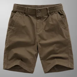Clearance OUKU Men's Dress Shorts Work Shorts Golf Shorts Pocket Plain Comfort Breathable Knee Length Outdoor Business Sports Casual Black Blue