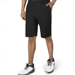 Hot OUKU Men's Dress Shorts Work Shorts Golf Shorts Zipper Pocket Plain Breathable Soft Casual Weekend Fashion Streetwear Black Light Grey Micro-elastic