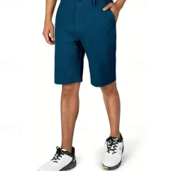 Hot OUKU Men's Dress Shorts Work Shorts Golf Shorts Zipper Pocket Plain Breathable Soft Casual Weekend Fashion Streetwear Black Light Grey Micro-elastic