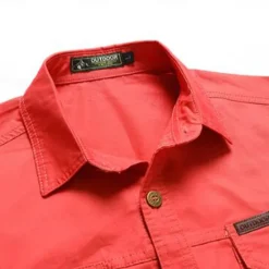 Hot OUKU Men's Eagle Work Shirt Western Shirt Cargo Shirt Long Sleeve Casual Tactical Sports & Outdoor Going out Winter Spring & Fall Turndown Print Black Grey Black White Army Green Red