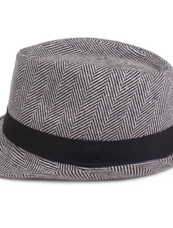 Hot OUKU Men's Fedora Hat Panama Hat khaki Light Grey Cotton Streetwear Stylish 1920s Fashion Outdoor Daily Going out Graphic Prints Sunscreen