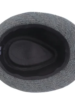 Hot OUKU Men's Fedora Hat Panama Hat khaki Light Grey Cotton Streetwear Stylish 1920s Fashion Outdoor Daily Going out Graphic Prints Sunscreen