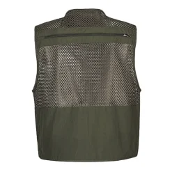 Online OUKU Men's Fishing Vest Hiking Vest Sleeveless V Neck Vest / Gilet Jacket Top Outdoor Breathable Quick Dry Multi Pockets Lightweight Polyester Army Green Khaki Dark Blue Fishing Climbing Camping / Hiking