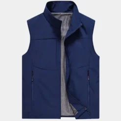 Best OUKU Men's Fishing Vest Hiking Vest Sleeveless Outerwear Top Outdoor Breathable Quick Dry Multi Pockets Lightweight Pocket Buckle Chinlon Black Cream Army Green Work Fishing Climbing