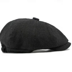 Online OUKU Men's Flat Cap Ascot Hat Newsboy Hat Black khaki Polyester Fashion Casual Street Daily Plain Adjustable Sunscreen Breathable
