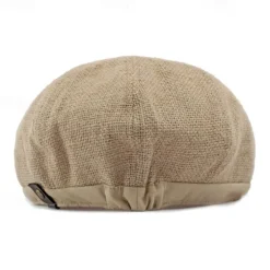 Online OUKU Men's Flat Cap Ascot Hat Newsboy Hat Black khaki Polyester Fashion Casual Street Daily Plain Adjustable Sunscreen Breathable