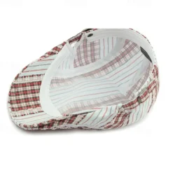 Outlet OUKU Men's Flat Cap Ascot Hat Newsboy Hat Black Red Cotton Fashion Casual Street Daily Plaid Adjustable Sunscreen Breathable