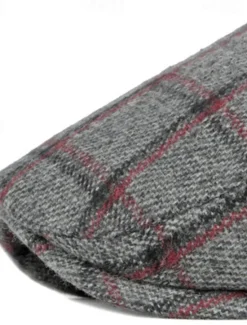 Sale OUKU Men's Flat Cap Baseball Cap Military Cap Cadet Hat Red Blue Polyester Fashion Casual Street Daily Plaid Adjustable Sunscreen Breathable