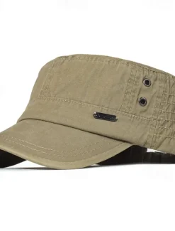 Outlet OUKU Men's Flat Cap Baseball Cap Sun Hat Trucker Hat Black Blue Cotton Fashion Casual Street Daily Letter Adjustable Sunscreen Breathable