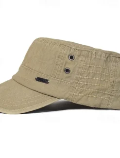 Outlet OUKU Men's Flat Cap Baseball Cap Sun Hat Trucker Hat Black Blue Cotton Fashion Casual Street Daily Letter Adjustable Sunscreen Breathable