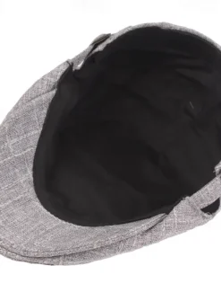 Sale OUKU Men's Flat Cap Black Beige Flax Fashion Streetwear Stylish 1920s Fashion Outdoor Daily Going out Plain Warm
