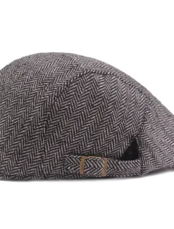 Hot OUKU Men's Flat Cap Black Coffee Cotton Streetwear Stylish 1920s Fashion Outdoor Daily Going out Graphic Prints Warm