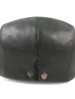Discount OUKU Men's Flat Cap Black Red Faux Leather Streetwear Stylish 1920s Fashion Outdoor Daily Going out Plain Warm