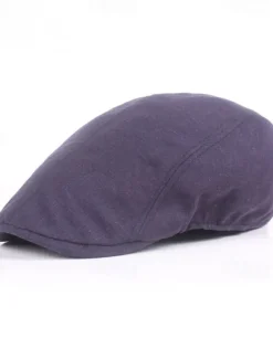 OUKU Men's Flat Cap Black White Cotton Fashion Streetwear Stylish 1920s Fashion Outdoor Daily Going out Plain Warm