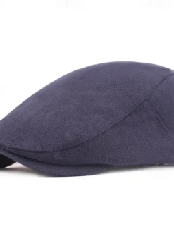 Outlet OUKU Men's Flat Cap Black Yellow Cotton Streetwear Stylish 1920s Fashion Outdoor Daily Going out Plain Warm