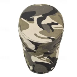 Outlet OUKU Men's Flat Cap Sun Hat Trucker Hat Black Green Polyester Fashion Casual Street Daily Camo / Camouflage Adjustable Sunscreen Breathable