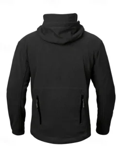 Best OUKU Men's Fleece Jacket Military Jacket Tactical Jacket Daily Vacation Thermal Warm Pocket Fleece Fall & Winter Plain Fashion Streetwear Hooded Regular Black Khaki Army Green Gray Jacket