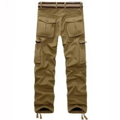 OUKU Men's Fleece Lined Pants Hiking Pants Trousers Work Pants Cargo Pants Track Pants Winter Outdoor Thermal Warm Windproof Fleece Lining Ripstop Bottoms khaki Black Army Green Fishing Climbing Running