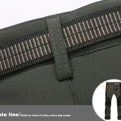 Clearance OUKU Men's Fleece Lined Pants Waterproof Hiking Pants Trousers Softshell Pants Winter Outdoor Thermal Warm Windproof Fleece Lining Pants / Trousers Bottoms Army Green Gray Black Hunting Fishing Climbing