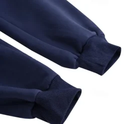 Online OUKU Men's Fleece Pants Sweatpants Joggers Workout Pants Track Pants Pocket Elastic Waist Solid Color Lightweight Casual Daily Trousers Athletic Blackine White