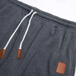 Online OUKU Men's Fleece Pants Sweatpants Joggers Trousers Pocket Plain Comfort Breathable Outdoor Daily Going out Fashion Casual Black Army Green