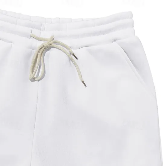 Sale OUKU Men's Fleece Pants Sweatpants Joggers Trousers Cargo Sweatpants Pocket Drawstring Elastic Waist Plain Comfort Warm Sports Outdoor Daily Fashion Casual Black White Micro-elastic