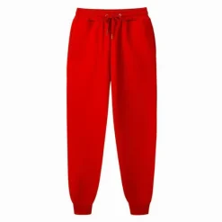 OUKU Men's Fleece Pants Sweatpants Joggers Winter Pants Trousers Side Pockets Elastic Waist Fleece Solid Color Comfort Warm Daily Casual Navy Apricot