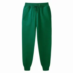 OUKU Men's Fleece Pants Sweatpants Joggers Winter Pants Trousers Side Pockets Elastic Waist Fleece Solid Color Comfort Warm Daily Casual Navy Apricot