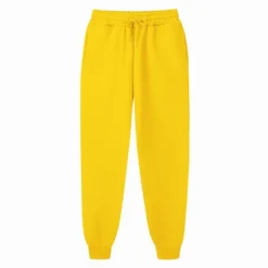 OUKU Men's Fleece Pants Sweatpants Joggers Winter Pants Trousers Side Pockets Elastic Waist Fleece Solid Color Comfort Warm Daily Casual Navy Apricot