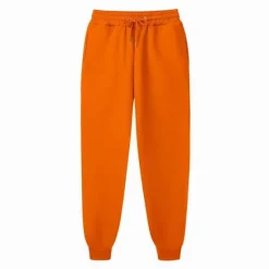 OUKU Men's Fleece Pants Sweatpants Joggers Winter Pants Trousers Side Pockets Elastic Waist Fleece Solid Color Comfort Warm Daily Casual Navy Apricot