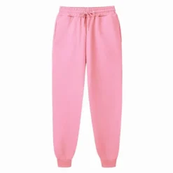 OUKU Men's Fleece Pants Sweatpants Joggers Winter Pants Trousers Side Pockets Elastic Waist Fleece Solid Color Comfort Warm Daily Casual Navy Apricot