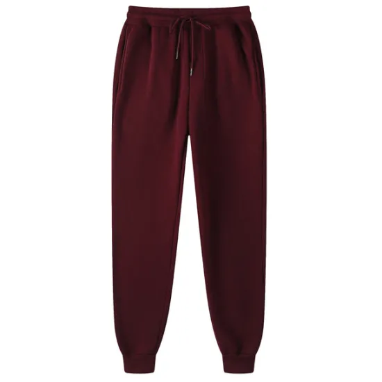 New OUKU Men's Fleece Pants Sweatpants Joggers Winter Pants Trousers Pocket Drawstring Elastic Waist Solid Color Warm Full Length Daily Casual Plus velvet Loose Fit Light gray-pure light board Dark gray-light