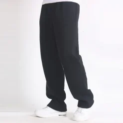 OUKU Men's Fleece Pants Sweatpants Joggers Trousers Straight Leg Sweatpants Elastic Waist Straight Leg Solid Color Plain Breathable Comfortable Full Length Sports Outdoor Daily Wear Casual / Sporty