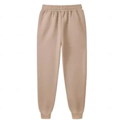 Clearance OUKU Men's Fleece Pants Sweatpants Joggers Winter Pants Trousers Side Pockets Elastic Waist Fleece Solid Color Comfort Warm Daily Casual Navy Apricot