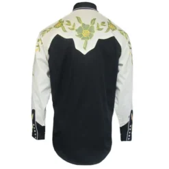 Discount OUKU Men's Floral Graphic Prints Shirt Western Shirt Cowboy Shirt Long Sleeve Fashion Streetwear Designer Outdoor Daily Fall & Winter Turndown Print Button-Down Yellow