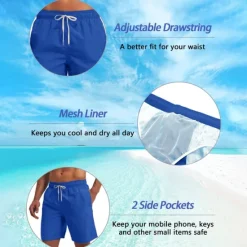 Online OUKU Men's Floral Print Tropical Plants Flowers Swim Trunks Swim Shorts Board Shorts Mid Waist Streetwear Hawaiian Vacation Side Pockets Mesh Lining Elastic Drawstring Waist Designer Clothing Apparel