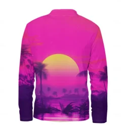 Discount OUKU Men's Flower / Plants Hoodies Quarter Zip Sweatshirt Long Sleeve Sweatshirt Stand Collar Daily Casual Vintage Retro 3D Print Vacation Going out Streetwear Print Spring & Fall Pink