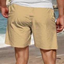 New OUKU Men's Four Leaf Clover Shorts Summer Shorts Beach Shorts Mid Waist Hawaiian Casual Holiday St. Patrick's Day Drawstring Elastic Waist Print Designer Clothing Apparel