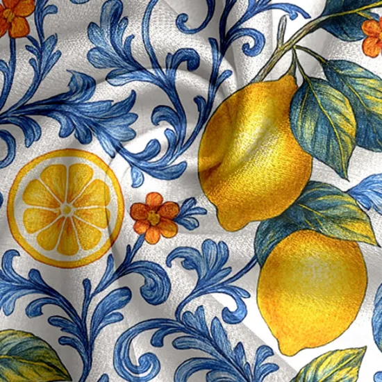 OUKU Men's Fruit Lemon Tropical Plants Summer Hawaiian Shirt Button Up Shirt Aloha Shirt Short Sleeve Shirt Turndown Hawaiian Vacation Holiday Beach Wear Blue Dark Green Green S M L