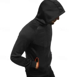 Outlet OUKU Men's Full Zip Hoodie Zip Up Hoodie Black Dark Gray Gray Hooded Color Block Zip Up Patchwork Pocket Sports & Outdoor Daily Holiday Polyester Streetwear Basic Casual Fall & Winter Clothing Apparel