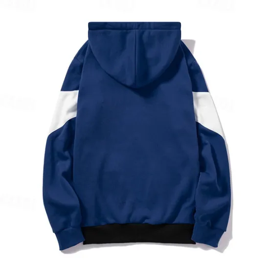 Hot OUKU Men's Full Zip Hoodie Zip Up Hoodie White Red Blue Khaki Hooded Color Block Zip Up Patchwork Pocket Sports & Outdoor Daily Holiday Polyester Streetwear Basic Casual Fall & Winter Clothing Apparel