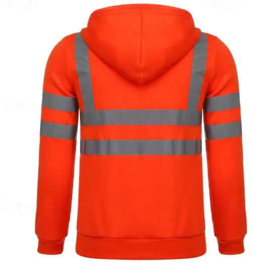 Outlet OUKU Men's Full Zip Hoodie Zip Up Hoodie Black Yellow Orange Green Hooded Color Block Zip Up Patchwork Sports & Outdoor Daily Holiday Cotton Streetwear Basic Casual Spring & Fall Clothing Apparel Hoodies