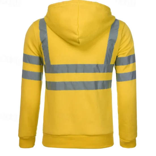 Outlet OUKU Men's Full Zip Hoodie Zip Up Hoodie Black Yellow Orange Green Hooded Color Block Zip Up Patchwork Sports & Outdoor Daily Holiday Cotton Streetwear Basic Casual Spring & Fall Clothing Apparel Hoodies